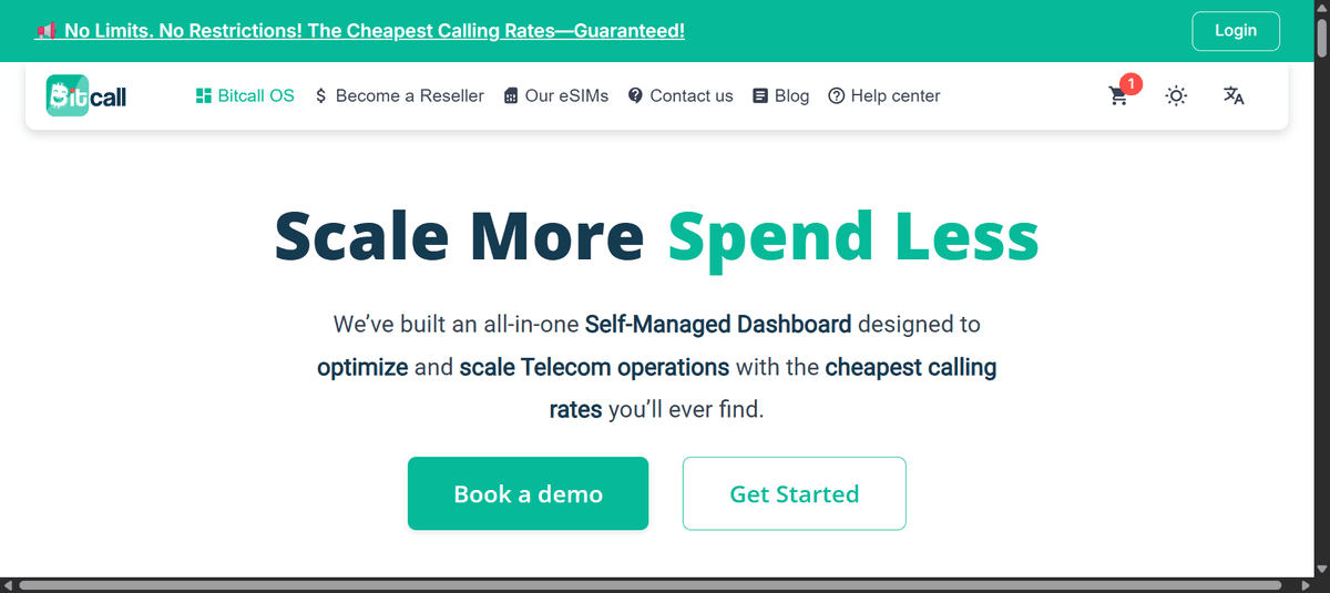 Bitcall SaaS Telecommunication Platform